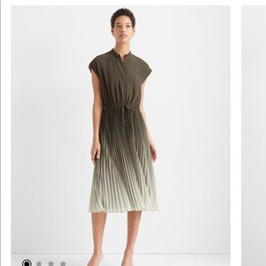 Club Monaco Ombré Shirt Dress Olive Green Size 8 Similar to ASO Meghan Markle
